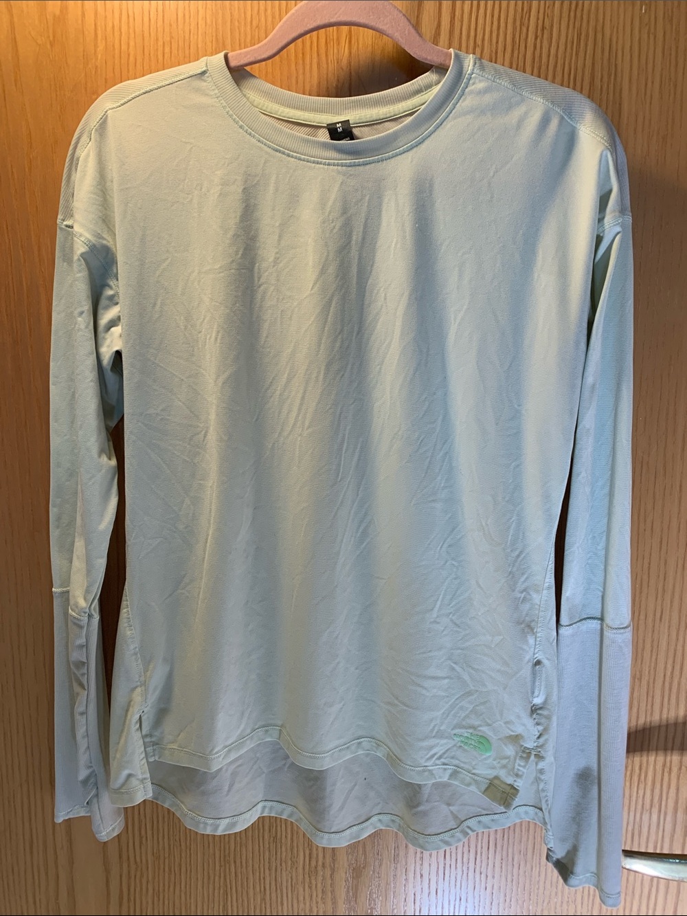 Women’s The North Face Light Green Logo Long Sleeve Top - Size M
